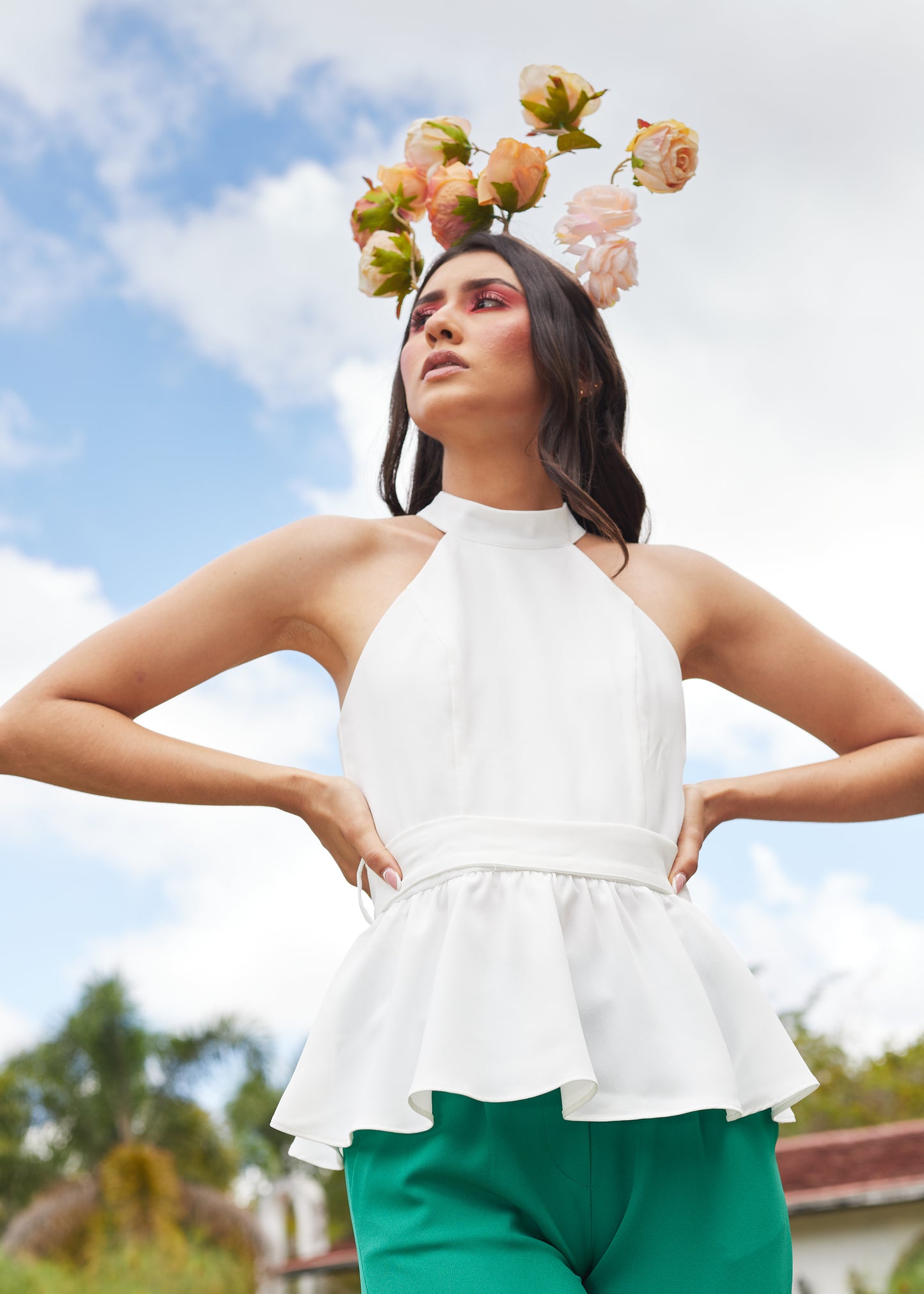 GERBERA BLANCA TOP