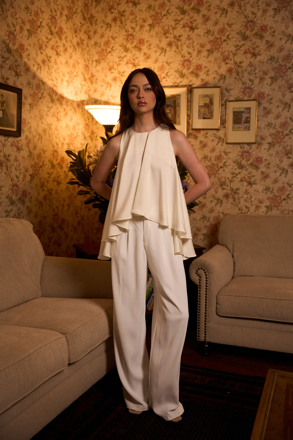 KENZA PANT BLANCO