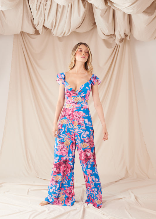 LESLEY AZUL JUMPSUIT